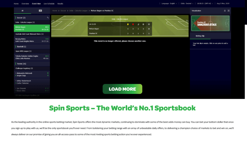 11 NO Spin Sports Live Spill