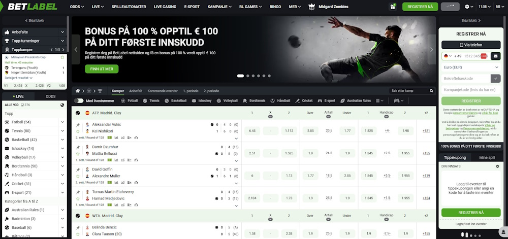 Betlabel NO 1