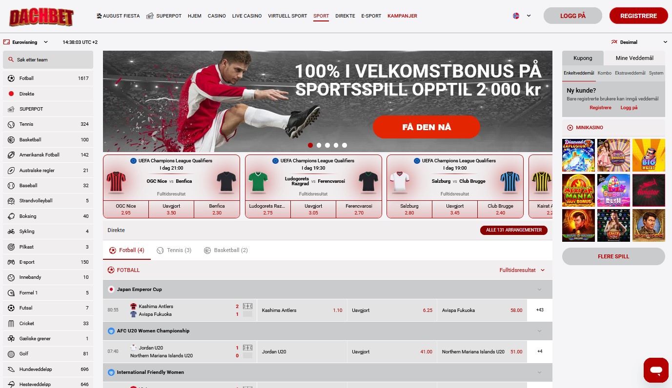 Dachbet sports betting NO