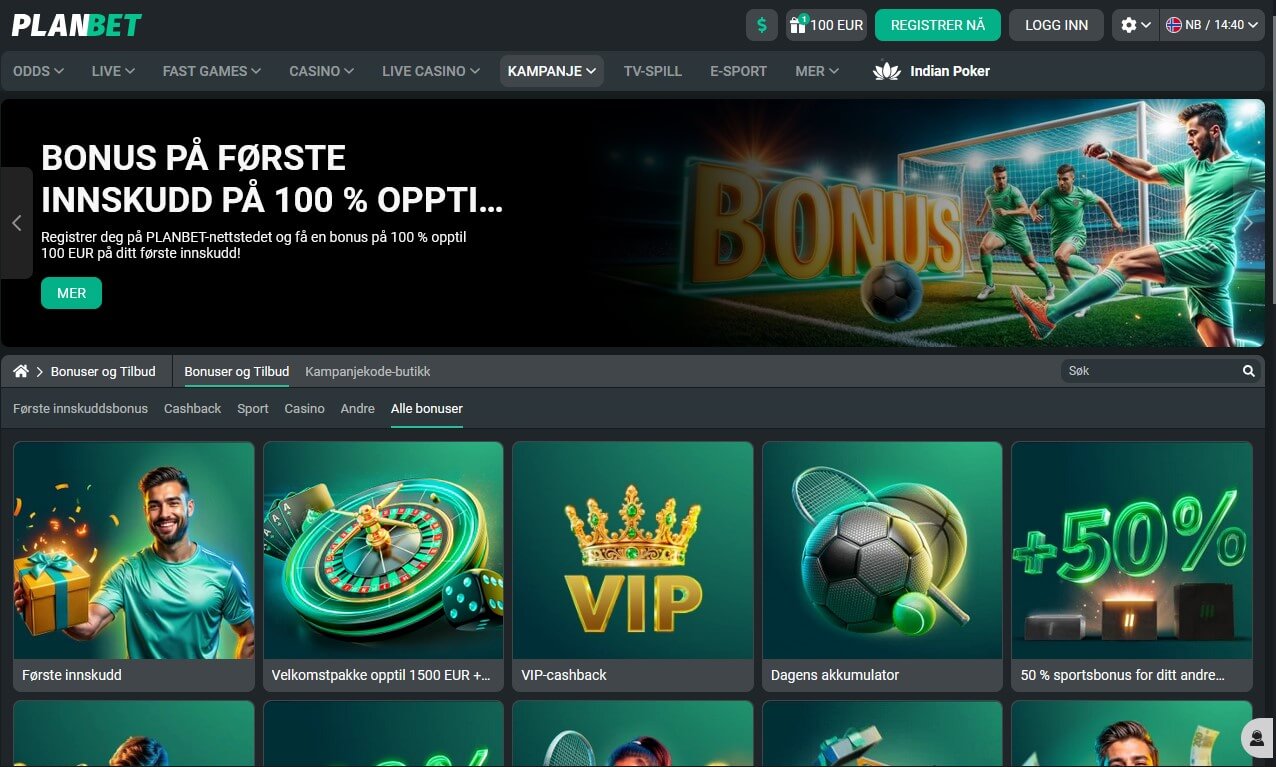 Planbet Bookmaker Review Promotions NB